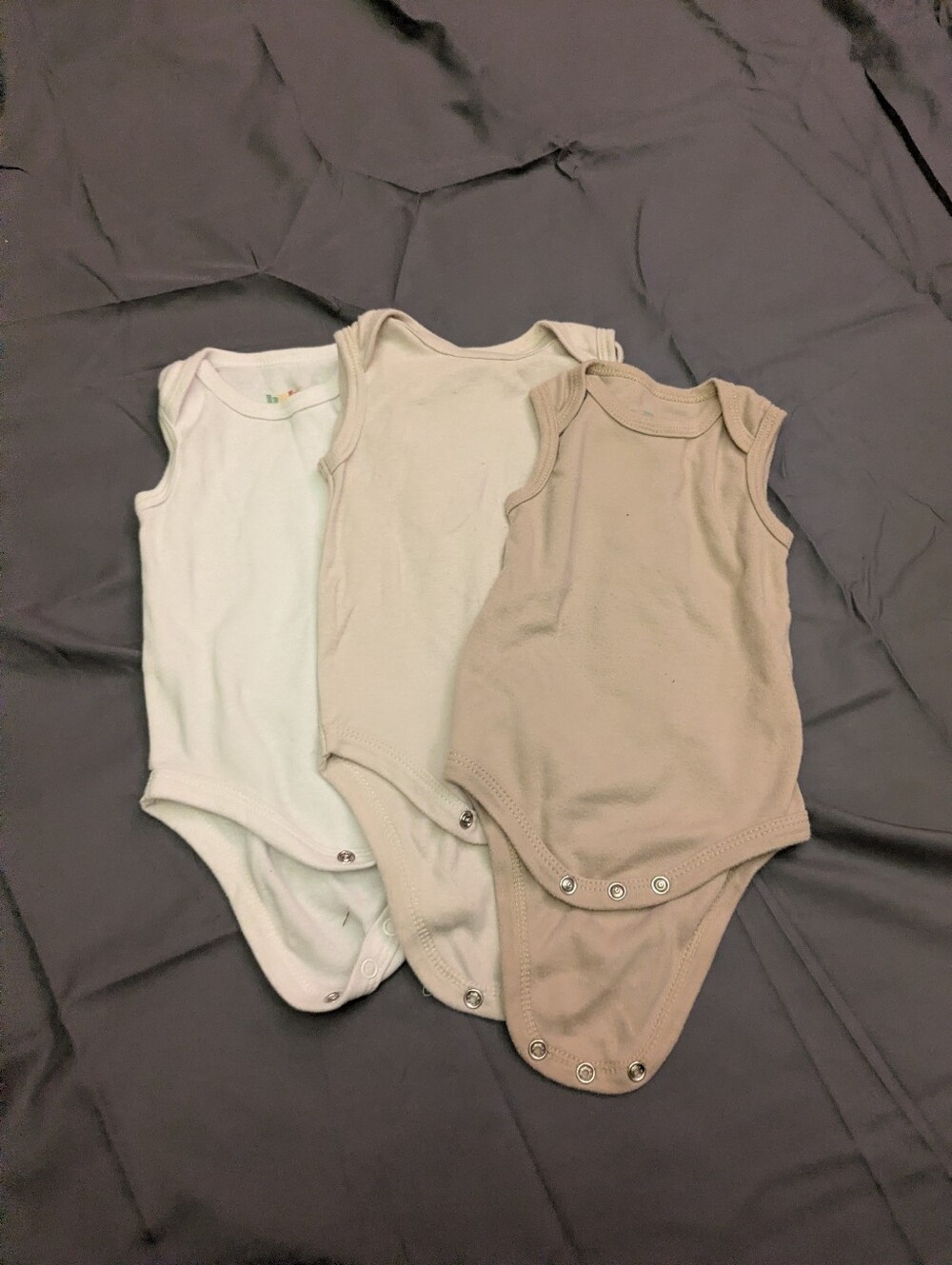 neutral color onsie set